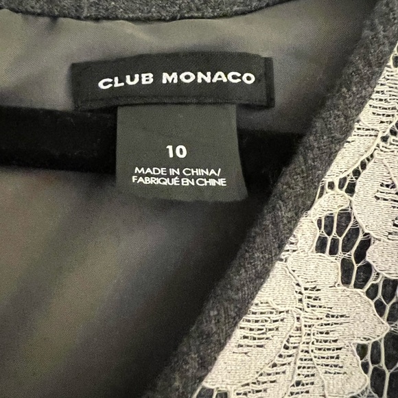Club Monaco size 10 dress with grey and white - Picture 3 of 4